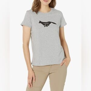 prAna Women's Journeyman Heather gray fox Tee size small